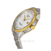 TISSOT T086.408.22.036.00 Silver Gold Dial White Stainless Steel